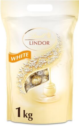 LINDT Lindor Pralinky Bílá Čokoláda 1000 g