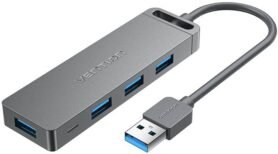 Vention 4-Port USB 3.0 Hub with Power Supply 0.15m Gray