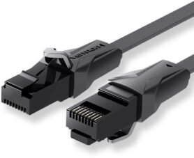 Vention Flat Cat.6 UTP Patch Cable 25m Black