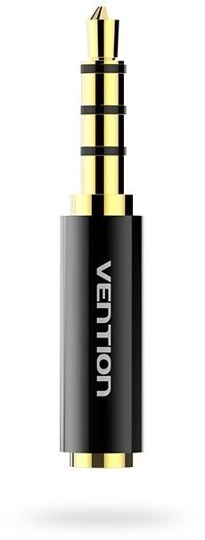 Vention 3.5mm Jack Male to 2.5mm Female Audio Adapter Black Metal Type