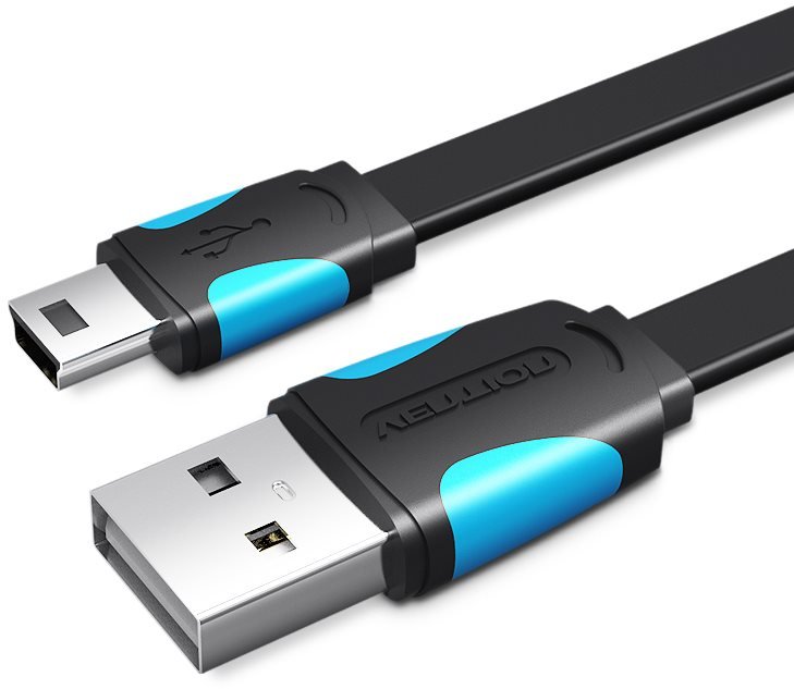 Vention USB2.0 -> miniUSB Cable 0.5m Black