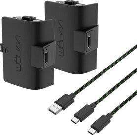 VENOM VS2883 Xbox Series S/X & One Black High Capacity Twin Battery Pack + 3m kabel