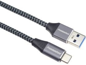 PremiumCord kabel USB-C - USB 3.0 A (USB 3.2 generation 1, 3A, 5Gbit/s) 1m