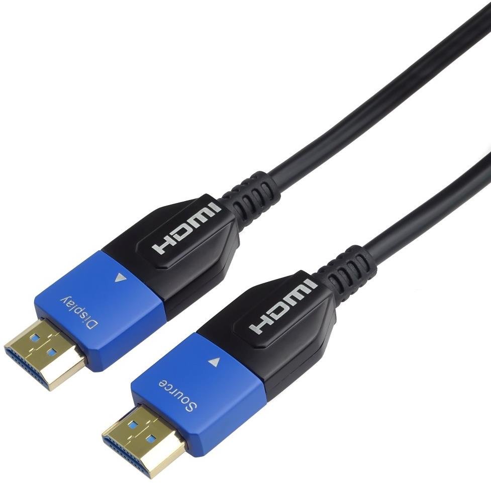 PremiumCord Ultra High Speed HDMI 2.1 optický AOC fiber kabel 8K@60Hz, zlacené konektory 5 m