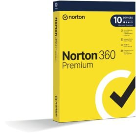 Norton 360 Premium 75GB, VPN, 1 uživatel, 10 zařízení, 36 měsíců (elektronická licence)