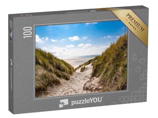puzzle 100 dílků „Amrum - malebná cesta na pláž“
