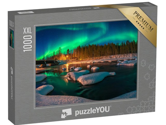 puzzle 1000 dílků XXL „Aurora borealis, polární záře“