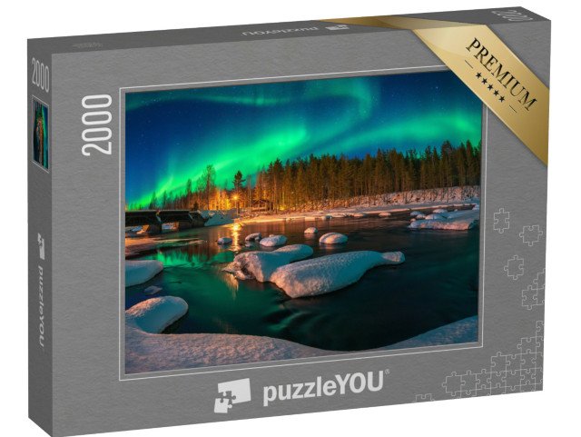 puzzle 2000 dílků „Aurora borealis, polární záře“