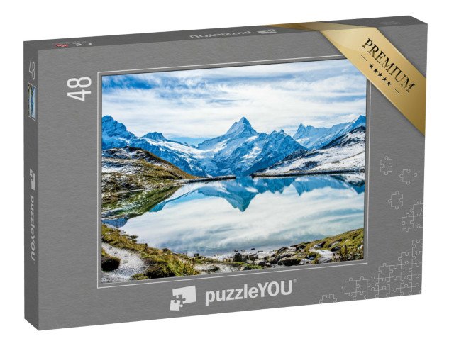 puzzle 48 dílků „Bachalpsee nad Grindelwaldem, Švýcarsko“