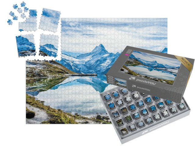 SMART SORTED® | Puzzle 1000 dílků „Bachalpsee nad Grindelwaldem, Švýcarsko“