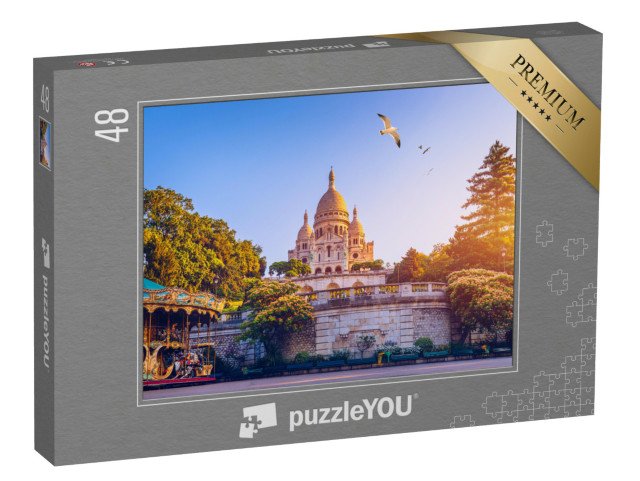 puzzle 48 dílků „Bazilika Sacre Coeur, Paříž, Francie“