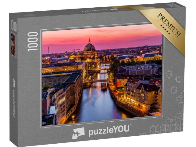 puzzle 1000 dílků „Berlín pod rozpálenou večerní oblohou, Německo“