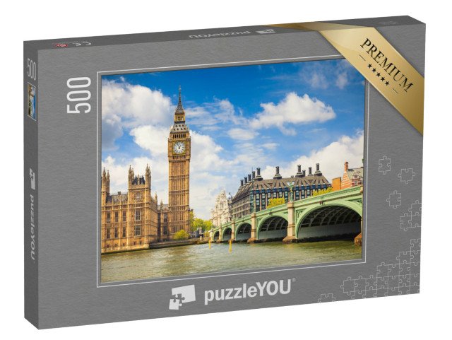 puzzle 500 dílků „Big Ben a budovy parlamentu, Londýn, Anglie“