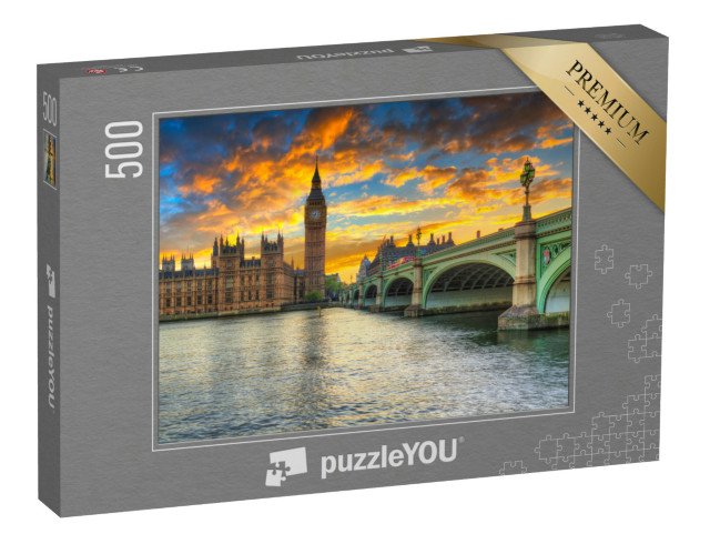 puzzle 500 dílků „Big Ben a Westminsterský palác, Londýn, Anglie“
