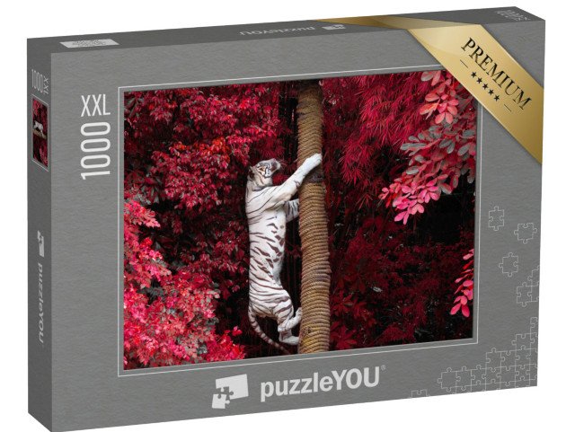 puzzle 1000 dílků XXL „Bílý tygr“