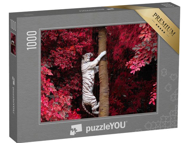 puzzle 1000 dílků „Bílý tygr“