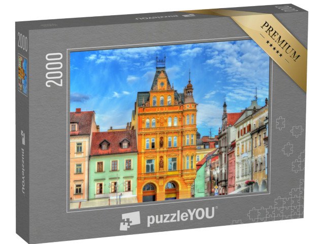 puzzle 2000 dílků „Budova v historickém centru Českých Budějovic, Česká republika“
