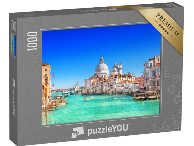 puzzle 1000 dílků „Canal Grande a bazilika Santa Maria della Salute, Benátky, Itálie“