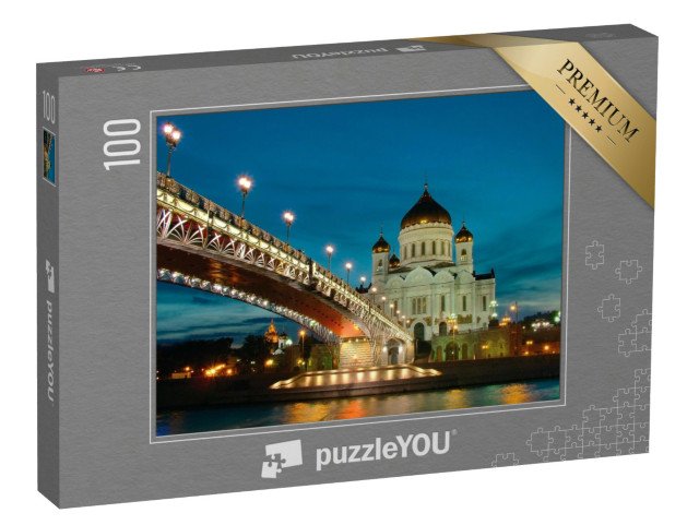 puzzle 100 dílků „Chrám Krista Spasitele, Moskva“