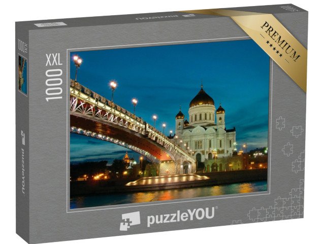 puzzle 1000 dílků XXL „Chrám Krista Spasitele, Moskva“