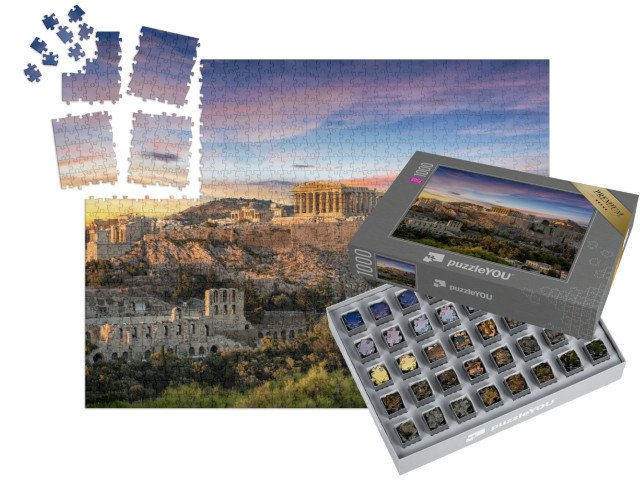 SMART SORTED® | Puzzle 1000 dílků „Chrám Parthenon na aténské Akropoli, Řecko“