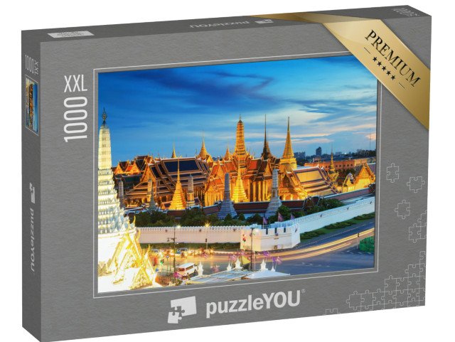 puzzle 1000 dílků XXL „Chrám smaragdového Buddhy v Bangkoku, Thajsko“