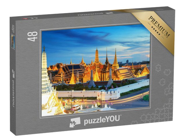 puzzle 48 dílků „Chrám smaragdového Buddhy v Bangkoku, Thajsko“