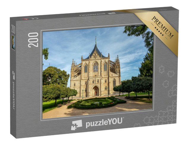 puzzle 200 dílků „Chrám svaté Barbory, Kutná Hora, Česká republika“