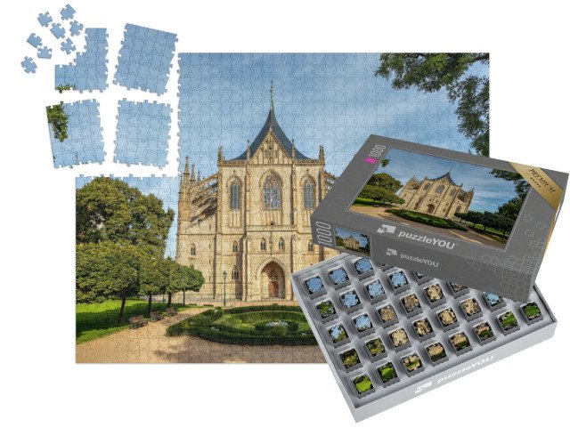 SMART SORTED® | Puzzle 1000 dílků „Chrám svaté Barbory, Kutná Hora, Česká republika“