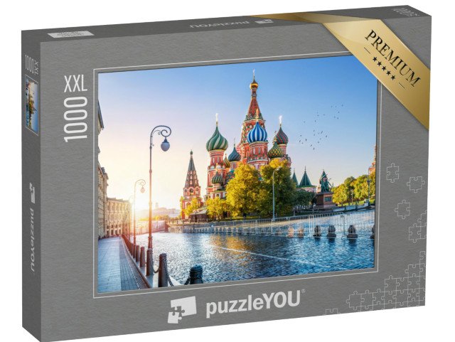 puzzle 1000 dílků XXL „Chrám Vasila Blaženého na Rudém náměstí, Moskva“