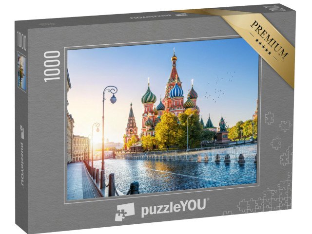 puzzle 1000 dílků „Chrám Vasila Blaženého na Rudém náměstí, Moskva“