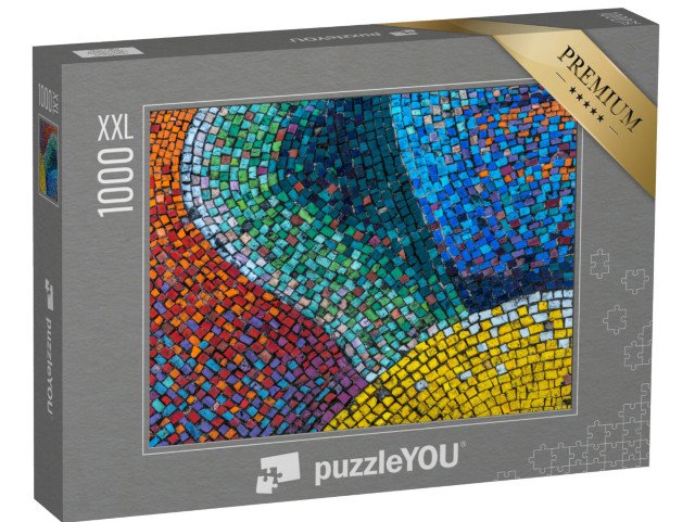 puzzle 1000 dílků XXL „Detail krásné abstraktní keramické mozaikové dekorace“