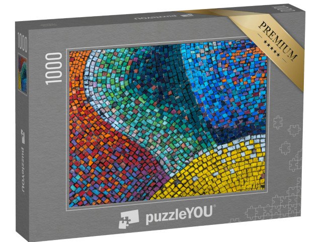 puzzle 1000 dílků „Detail krásné abstraktní keramické mozaikové dekorace“
