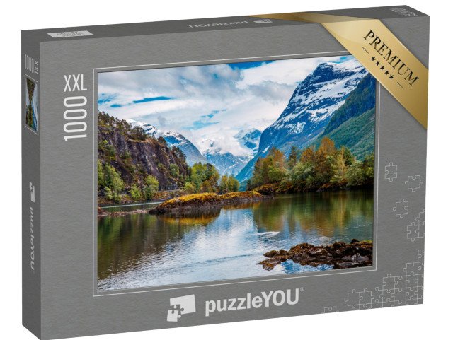 puzzle 1000 dílků XXL „Divoká příroda v Norsku“