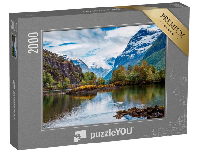 puzzle 2000 dílků „Divoká příroda v Norsku“