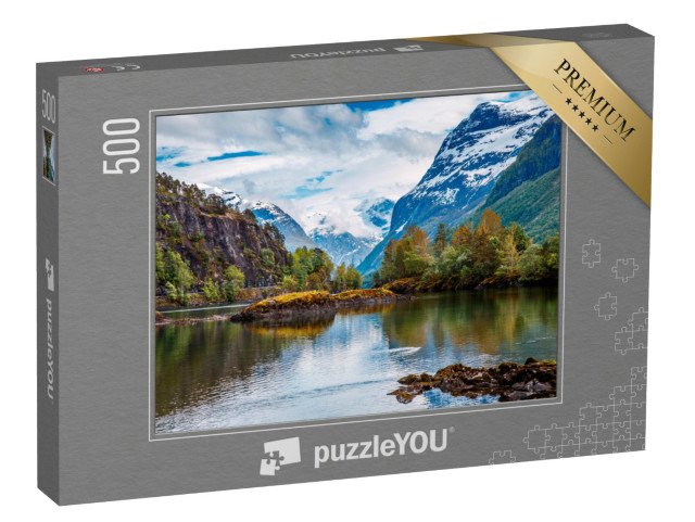 puzzle 500 dílků „Divoká příroda v Norsku“