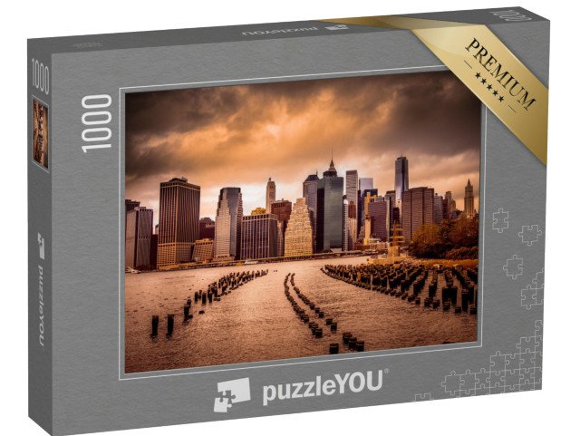 puzzle 1000 dílků „Dolní Manhattan za řekou East River, USA“