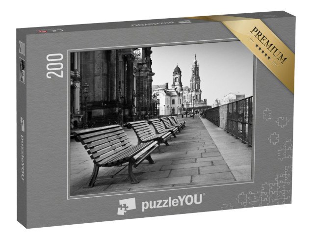 puzzle 200 dílků „Drážďanská říční promenáda, Drážďany“