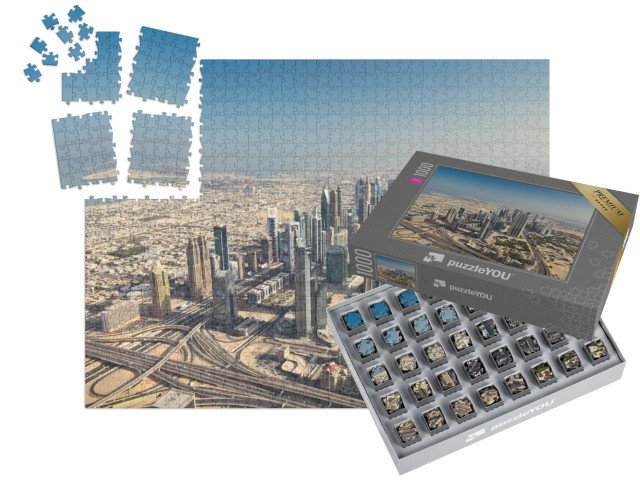 SMART SORTED® | Puzzle 1000 dílků „Dubaj ráno, Spojené arabské emiráty“