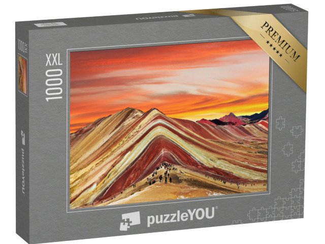 puzzle 1000 dílků XXL „Duhové hory v Peru“