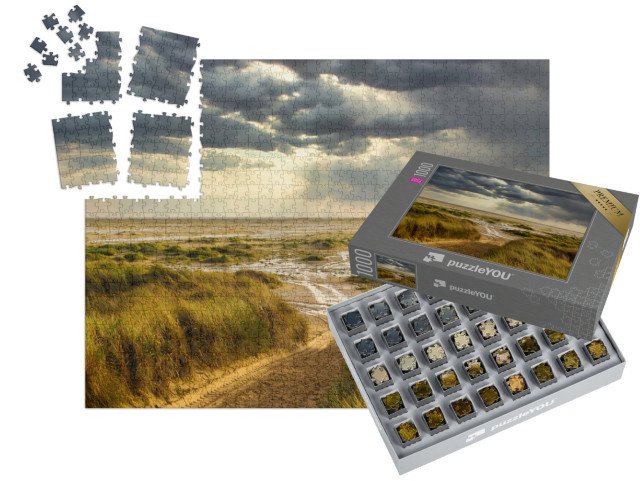 SMART SORTED® | Puzzle 1000 dílků „Duny na pláži v Amrumu, Německo“