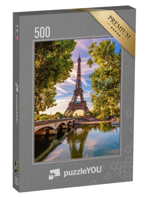 puzzle 500 dílků „Eiffelova věž a řeka Seina, Paříž, Francie“