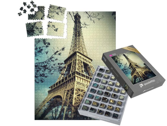 SMART SORTED® | Puzzle 1000 dílků „Eiffelova věž v Paříži, Francie“