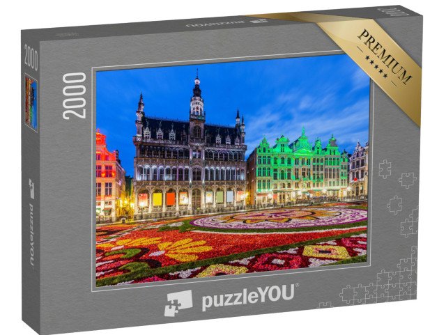 puzzle 2000 dílků „Festival květinových koberců, Brusel, Belgie“