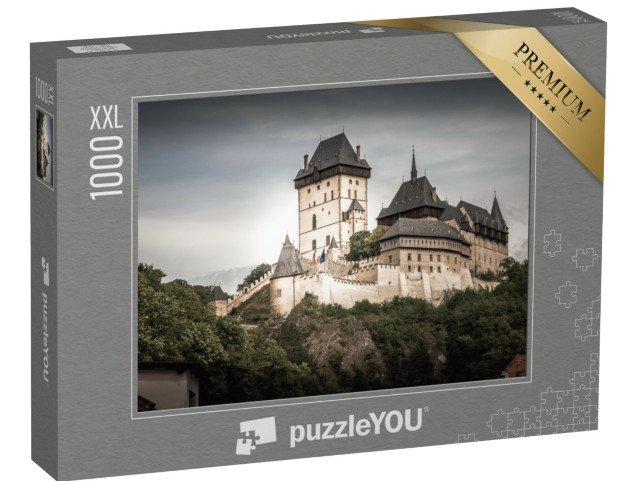 puzzle 1000 dílků XXL „Gotický hrad Karlštejn, Česká republika“