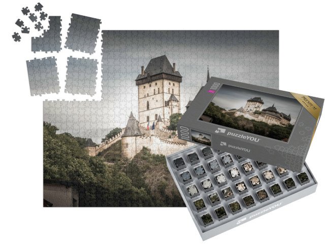 SMART SORTED® | Puzzle 1000 dílků „Gotický hrad Karlštejn, Česká republika“