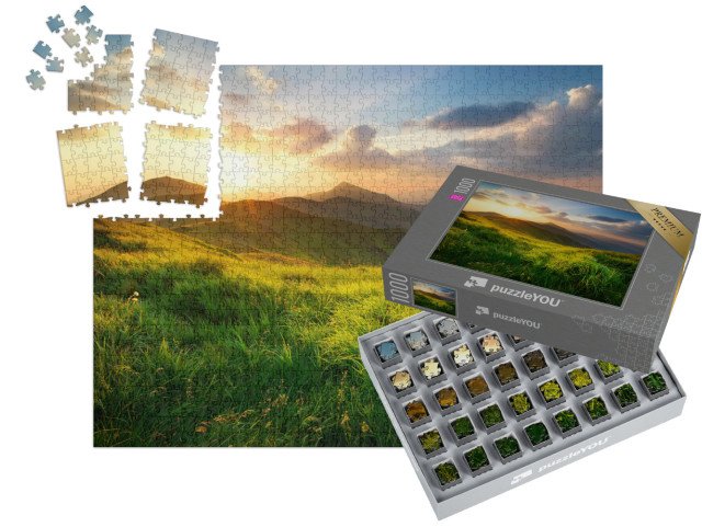 SMART SORTED® | Puzzle 1000 dílků „Horské údolí při východu slunce“