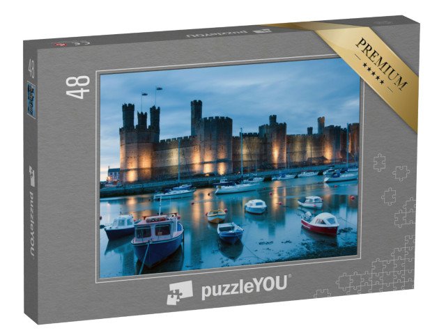 puzzle 48 dílků „Hrad Caernarfon, Skotsko“