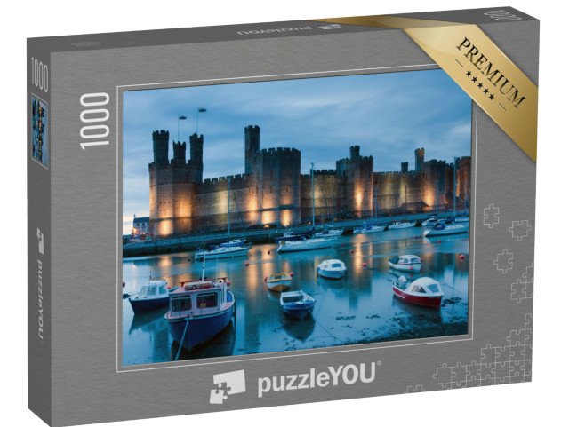 puzzle 1000 dílků „Hrad Caernarfon, Skotsko“