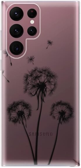 iSaprio Three Dandelions - black pro Samsung Galaxy S22 Ultra 5G